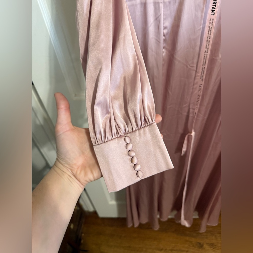 Ieena by Mac Duggal Ruched Bishop Sleeve Gown NEW - Picture 7 of 14